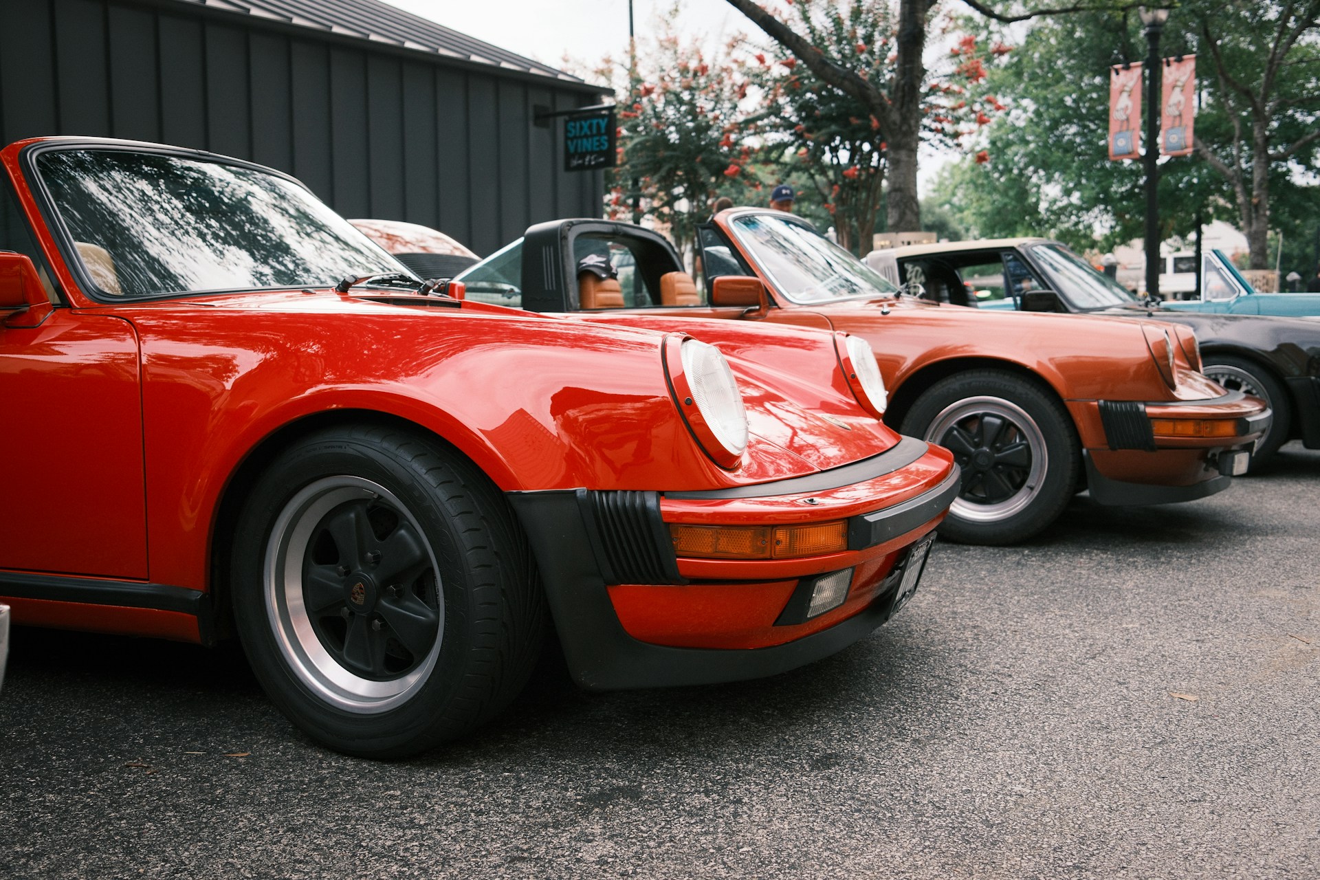 collection of classic convertibles