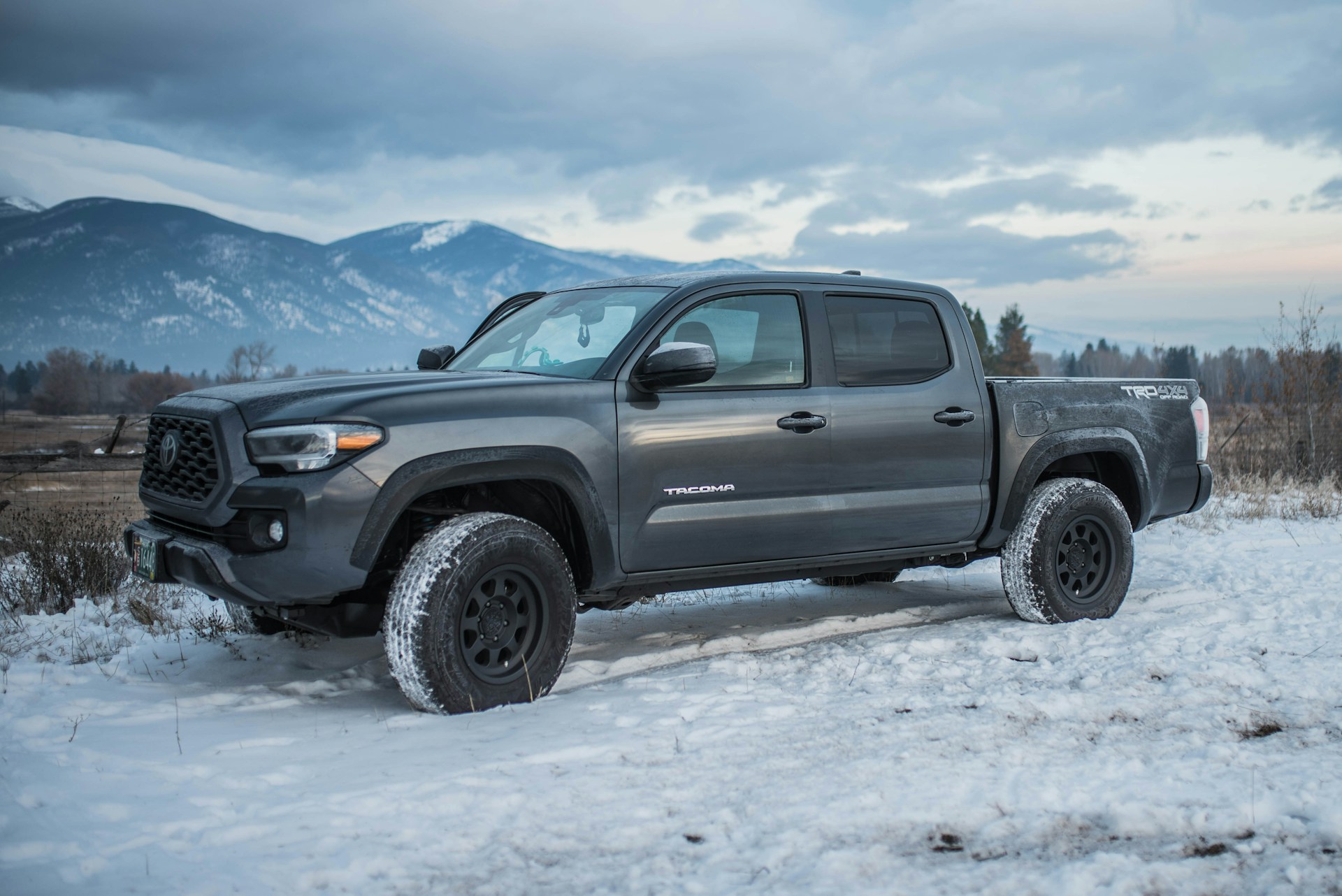 Toyota Tacoma in winter
