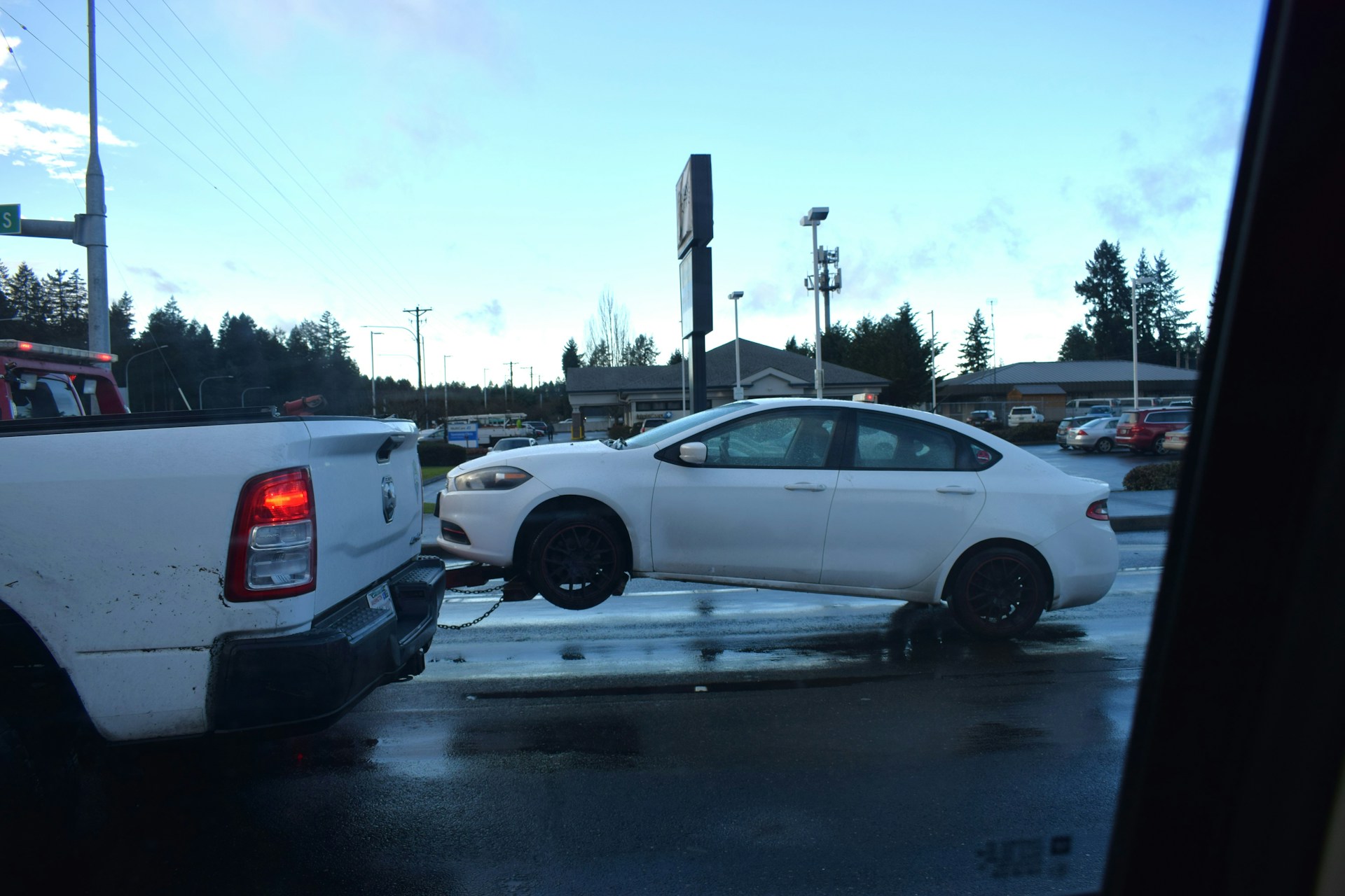 towed sedan