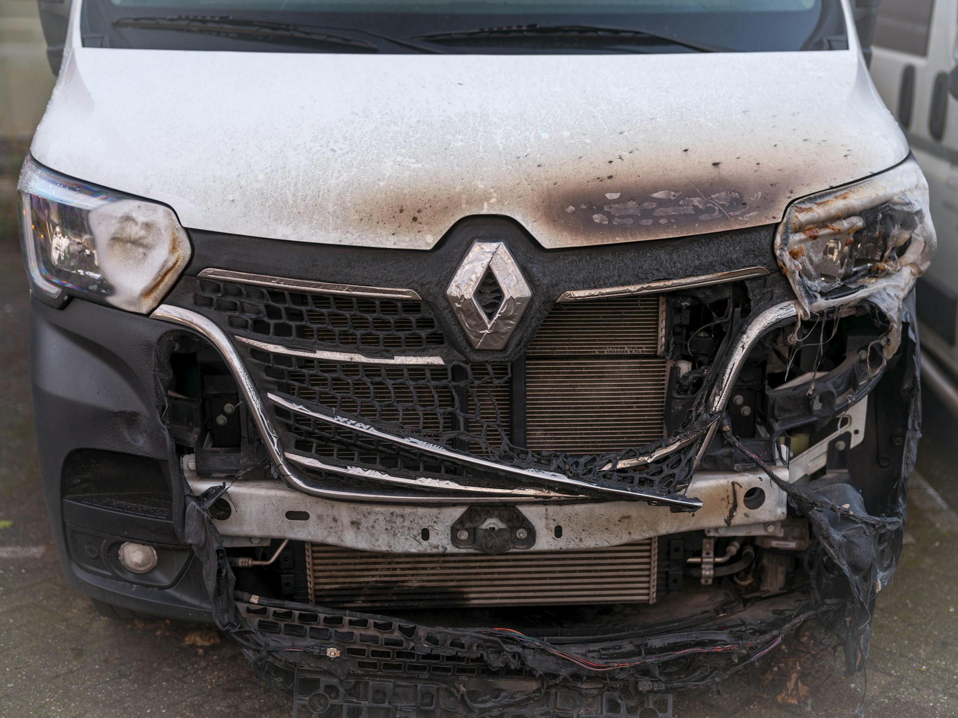 damaged car after a collision