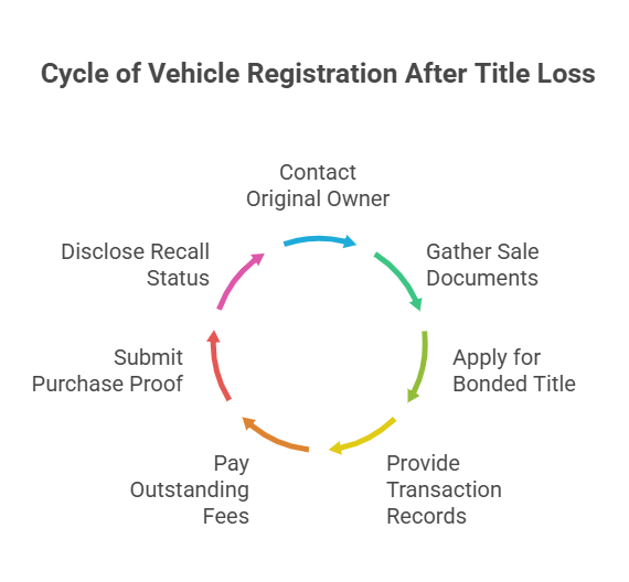 vehicle registration after title loss