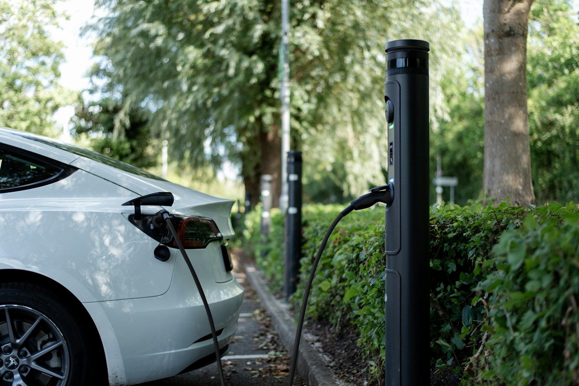 process of charging a used EV