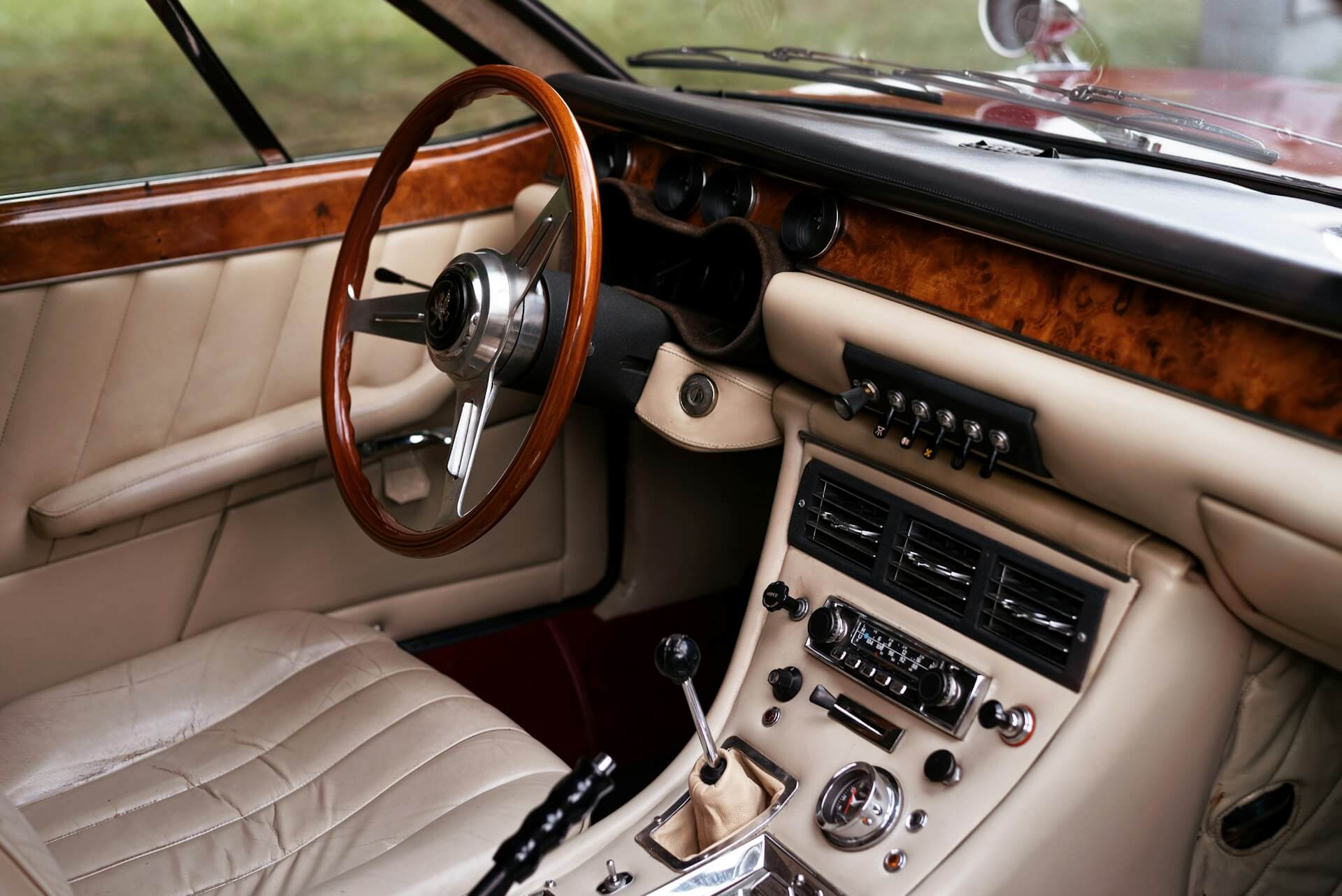 classic car interior