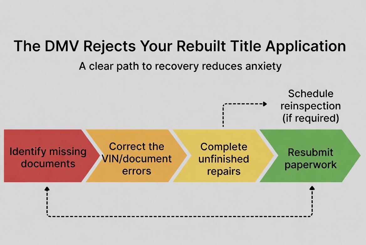 dmv rebuilt title rejection